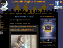 Tablet Screenshot of acousticnightsmontreal.com